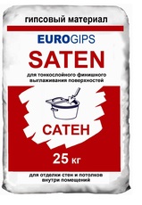 Шпаклевка гипсовая EuroGips Saten 25 кг по супер-цене!