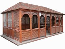 Беседки и навесы - садовые дачные беседки, проекты беседок.