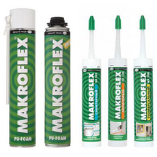 Монтажная пена, герметики Makroflex.