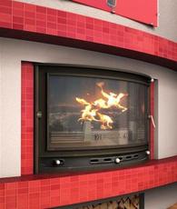 Камін з водяним контуром, 24кВт, панорамне скло. Гарантія 5 