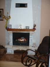 Камин с водяной рубашкой двусторонний, 15 кВт