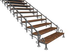 Лестница кованая