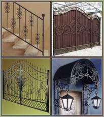 Металлические ворота, калитки: профнастил, ковка