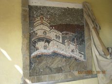 Панно из камня