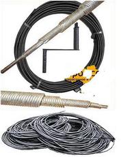 Вал гибкий канализационный и трос сантехнический Д=8-18мм