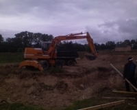Копка котлованов, земляные работы