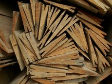 гонт кровельный колотый-деревянная кровля