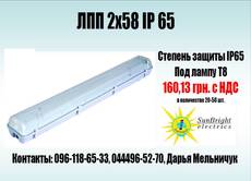 Пылевлагозащищенный светильник ЛПП 2х58 IP65