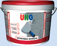 Шпатлевка акриловая для внутр. работ UNO FINALE (7 грн/кг.)