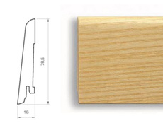Плинтус шпонированный Педрос, Барлинек, 60, 80, 100мм