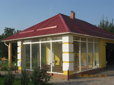 Алюминиевое остекление беседок ALUMIL (Греция)