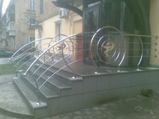 Перила лестницы козырьки из нержавеющей стали