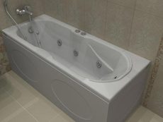 Ванна акриловая Kooler Pool Delphi 170x70 см, ножки