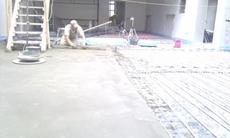 Стяжка пола машинная цементно-песчаная полусухая