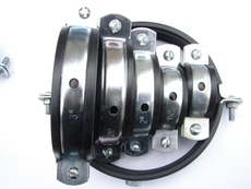 Хомуты с гайкой М8, М10, М12 для крепления труб