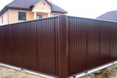 Забор, ворота, калитки из профнастила