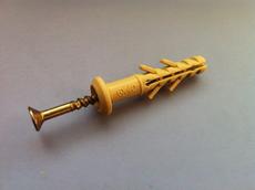 Дюбели быстрого монтажа с ударным шурупом:32 типоразмера