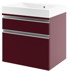 Тумба c раковиной Aquaform Portofino 60 см бордо