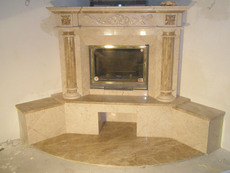 Камины из мрамора