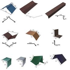 Отливы, карнизы, ендовы, снегозадержатели, ветровые планки