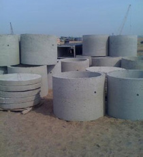 Кольца железобетонные.