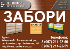 Заборы. Бетонные заборы Бобрица