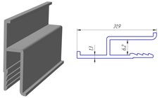 Алюминиевый профиль для натяжных потолков