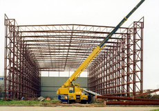 Строительство ангаров, складов и терминалов, павильонов.