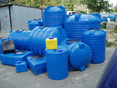 Емкости для воды пластиковые, бочки для воды, баки для воды 