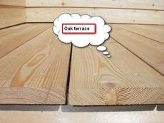 Продам дубовую террасную, палубную доску 27х100х2350мм, 490