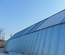 Ангары полигональные, прямостенные.