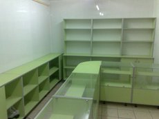 Изготовим торговые стеллажи, прилавки, витрины из ДСП, систе