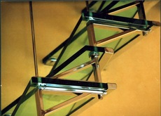 Лестница в стиле "хайтек". Дизайн, проект, изгото