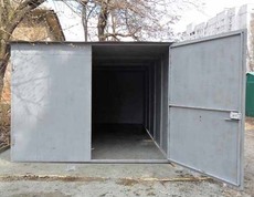 гараж из металла, сборной