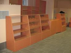 Изготовим торговые стеллажи, прилавки, витрины из ДСП, систе