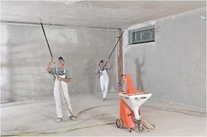 Гипсовая штукатурка машинным нанесением. Харьков, Украина