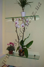 Стеклянные полки