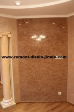 Нанесение декоративной отделки