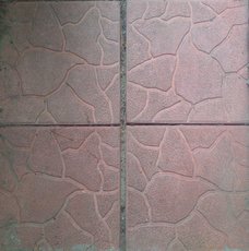 Плитка тротуарная серая "Паутина" размерами 300Х30