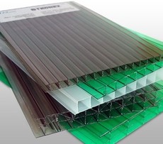 Поликарбонат сотовый, поликарбонат монолитный и комплектующи