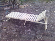 Лежак складной из дерева