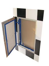 Распашные и нажимные ревизионные люки под плитку