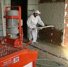 Штукатурка машинным способом