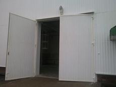 Ворота промышленные распашные (металлические)