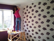 Поклейка обоев