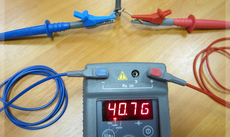 Измерение сопротивления изоляции проводов.