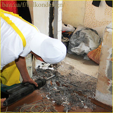 Демонтаж балконного порога на Лукьяновке