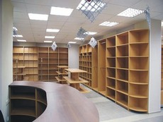 Изготовим торговые стеллажи, прилавки, витрины из ДСП, систе