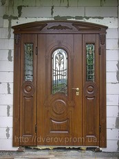 Броньовані двері від виробника +скло+ковка