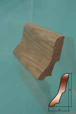 Плинтус шпонированный Педрос, Таркетт, 60, 80, 100мм, масси